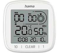HAMA Horloge de salle de bain numérique "Chypre", ventouse, à poser ou à suspendre, blanc (00185893)