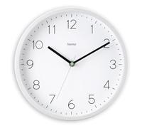 Hama Horloge Murale DCF radiopilotée Minorque, Analog., Ø 25 cm, Blanc