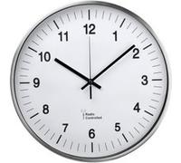 Hama Horloge murale radio-pilotée DCF AG-340, argentée Argent