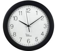 Horloge murale radio-pilotée DCF "PG-300", noire