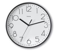 Hama Horloge murale Salina – quartz silencieuse Ø 22 cm, grands chiffres, pile incluse, noir
