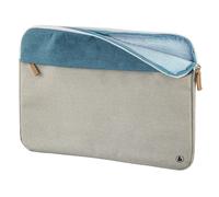 Housse d'ordinat. port. ""Florence"", jusq. 34cm (13,3""), pétrole/grise
