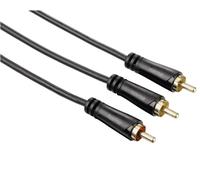 Hama HQ 7,5m Câbles Subwoofer 2x Fiche Rca À 1x Fiche Câble en Y 1-2 Sub