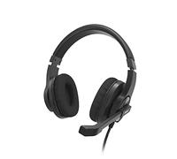 Hama HS-P350 V2 Casque Micro - Casque Jack, Microphone Intégré, Léger, Télécommande Intégrée, Fonction Mute - Noir