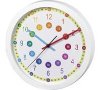 Hama II. QUALITÉ - Horloge murale pour enfants, facile à apprendre, diamètre 30 cm, fonctionnement silencieux