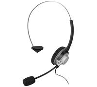 Hama In-Ear-Headset Micro-casque supra-auriculaire filaire Mono noir,argent volume réglable téléphone