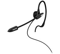Hama In-Ear-Headset Oreillette filaire Mono noir volume réglable, Mise en sourdine du microphone téléphone