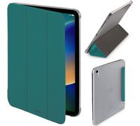 Hama Velvet Coque pour Apple iPad 10,9" (22) - Housse Fonction Chevalet, Protection Fermeture Magnétique, Tissus Velour - Vert Pétrole