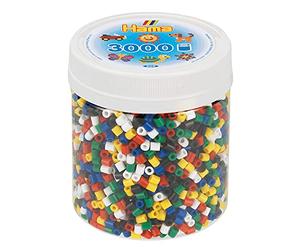 Hama Jouetprive Ironing Beads in Pot - Primary Mix (66), 3000pcs.