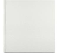 Hama Album Photo Livre "Wrinkled" 30x30cm (160 photos 10x15cm, 80 pages blanches, Album Scrapbooking DIY Livre photo à Personnaliser et à Coller, Couverture Kraft Lavable) Blanc