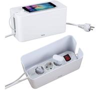 Hama Kabelbox Gestionnaire Kabel-Organizer Station de Charge TV PC Bureau Table