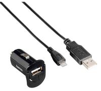 Hama Voiture Chargeur USB Câble Micro 12V Adaptateur pour Navi MP4 MP3 Lecteur