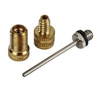 Hama Kit d'adaptateurs de pompe à air pour vélo – lot de 3 pièces Argent/Or