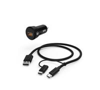 Hama Kit Allume-Cigare Quick Charge Usb-C Micro-Usb Câble de Chargement