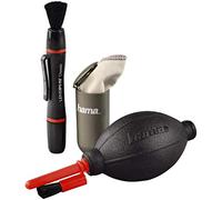 Hama Kit de nettoyage photo "Optic Dry Basic (avec stylo de nettoyage Lenspen, chiffon de nettoyage en microfibre, soufflerie avec embout brosse, 3 pièces) Noir/Rouge/Gris