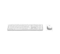 Hama Kit de souris sans fil 2,4 GHz avec récepteur USB + 2 x Bluetooth pour PC, ordinateur portable, tablette, portée de 10 m, puce QWERTZ allemande, pas de clic, alimentation
