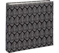 Album photo HAMA traditionnel LA FLEUR JUMBO - 100 pages blanches + feuillets cristal - 400 photos - Couverture Noire 30x30cm