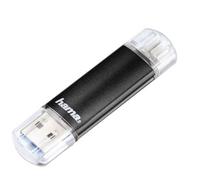 Hama Laeta Twin, 32GB lecteur USB flash 32 Go USB Type-A / Micro-USB 3.2 Gen 1 (3.1 Gen 1) Noir