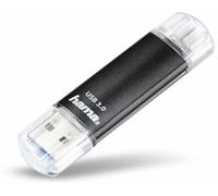 Hama Laeta Twin, 32GB lecteur USB flash 32 Go USB Type-A / Micro-USB 3.2 Gen 1 (3.1 Gen 1) Noir