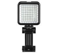 Hama Lampe 49 LED pour Smartphone 49 BD (Lampe pr Appareil Photo, caméra vidéo, Smartphone, APN, Support tel Mobile Inclus, éclairage 6000K visio, confcall, Streaming, Video, Photo) Noir