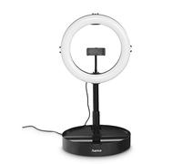 Hama Lampe annulaire LED 10,2 pouces portative réglable 52–138 cm télécommande filaire cold shoe