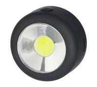 Hama Lampe de travail à LED "Round Pro" (lampe LED de 7 cm x 3,5 cm x 7 cm, poids de 73 g, lumen maximum de 30, piles AAA Micro) Noir