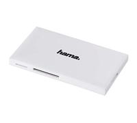 Hama Lecteur de Carte SD USB 3.0 (Lecteur USB 3.0 4en1, Adaptateur de carte SD/microSD/CF/MS, 5 Gbps, Card Reader) Blanc