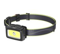 Hama LED-Stirnlampe HL350, Batterien, COB, Kopflampe, Warnlicht, Pfeife,7 Modi