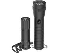 Hama LED-Taschenlampe FL-DUO, mit Batterien, Aluminium, 2er-Set 00228612 Lampe de poche