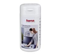Hama Lingettes nettoyantes bureau – Boîte de 100 lingettes humides pour clavier et étagères