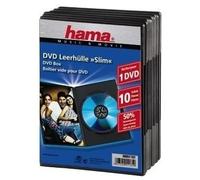 HAMA - LOT DE 10 BOÎTIERS DVD SLIM NOIRS