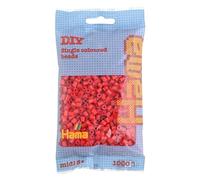 HAMA Lot de 3 Sachets de 1000 Perles à repasser midi 5 mm Rouge