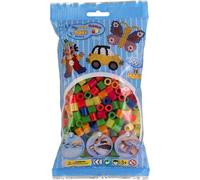Hama Perles à repasser Maxi mélange néon – Sachet 500 – pour enfants à partir de 3 ans