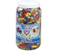 Hama maxi pot de 1400 perles multicolore