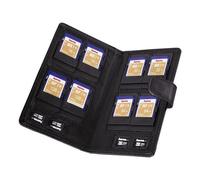Hama Memory Card Case "Vegas", size M - Boîtier mémoire - capacité : 8 cartes SD/MMC + 4 cartes mémoire microSD - noir
