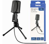 Hama Microphone MIC-USB Allround pour PC et ordinateur portable – USB
