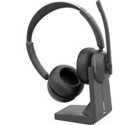 Hama Micro-casque supra-auriculaire Bluetooth Stereo noir micro-casque, avec station daccueil et de charge ordinateur