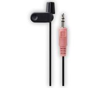 Hama Microphone à clip compact – Câble 2 m – 3,5 mm – PC/Smartphone/Tablette – Noir