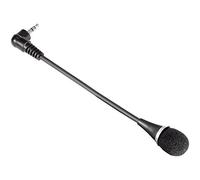 Hama Microphone (Jack 3,5mm, pour ordinateur portable, Col de cigne) Noir
