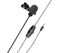 Hama Smart Micro-cravate Micro Type de transmission (détails):filaire avec pince, avec sacoche, avec bonnette anti-vent jack