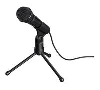 Hama MIC-935 Allround Sur pied Micro PC Type de transmission (détails):filaire avec trépied microphone (jack 3,5 mm) filaire noir