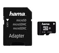 Microsdhc 32gb classe 10 22mb/s+adaptateur/mobile, emballage fin