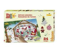 Hama Boîte calendrier de l'Avent 3046 perles à repasser Midi env. 5 000 Multicolore