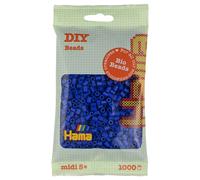 HAMA - sachet de perles à repasser bio midi | env. 1000 perles | loisirs créatifs et mosaïques pour enfants dès 5 ans | jeu créatif durable et décoration artisanale | Blue