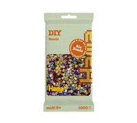 Hama Midi Bio Beads Bag Mix | Approx. 1000 Fuse Beads | Mosaic Decoration Arts & Craft for Creative Children Ages 5+ | Assorted Colors