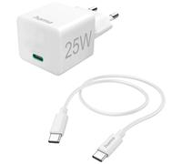 Hama Chargeur USB Mini 25 W 1x USB-C® blanc intérieur