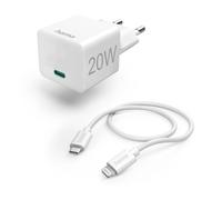 Hama Mini chargeur Lightning, 20W, blanc (00125124)