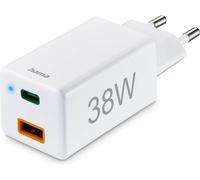 HAMA Mini-chargeur USB-C + USB-A Qualcomm 3.0 38W Blanc