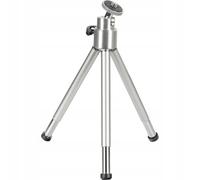Hama Mini-trépied Ball L – métal, tête sphérique 1/4 pouce – hauteur de travail 14–21 cm – argent