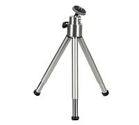 Hama Mini trépied "Ball" (pour téléphone portable, caméra, GoPro ou caméra d'action, avec rotule 3D, stable, en métal, L) Argent